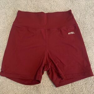 AYBL | Shorts | Size M | Burgundy | Balance V2 Seamless Biker Shorts
